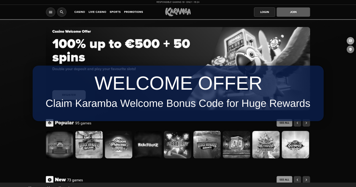 Karamba Welcome Bonus Code: Official Promo Code Status